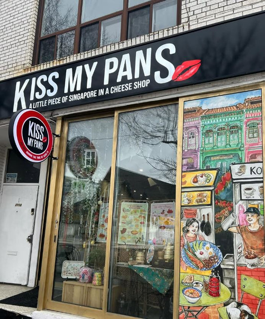 Kiss My Pans Storefront Mural