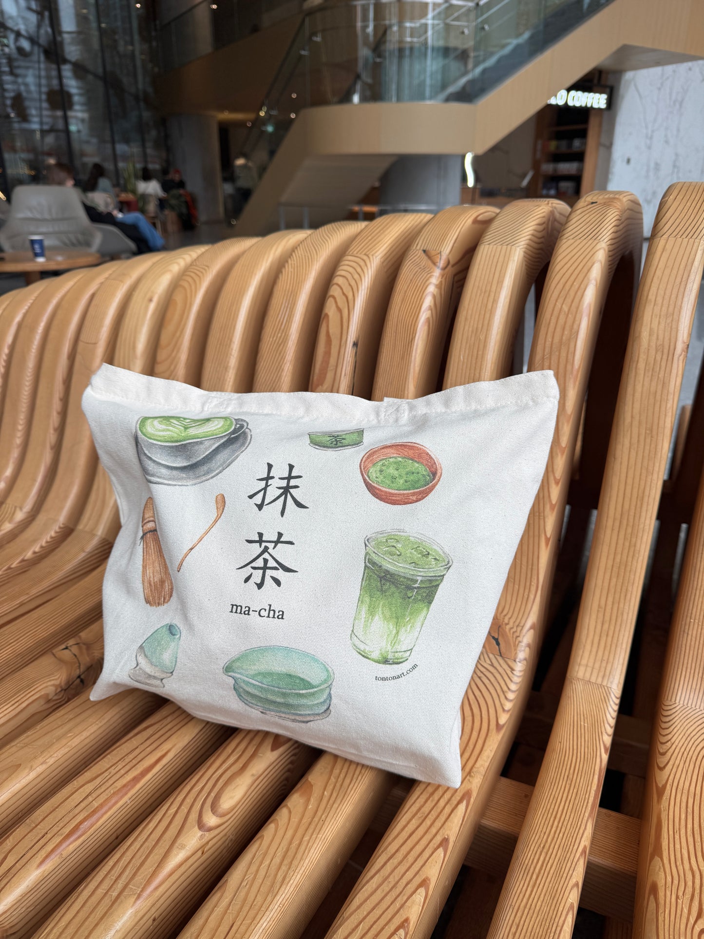 Matcha Canvas Tote Bag