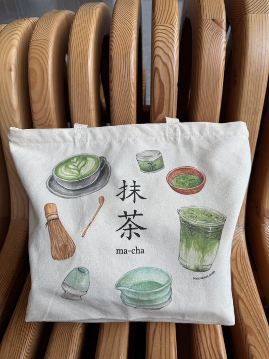 Matcha Canvas Tote Bag