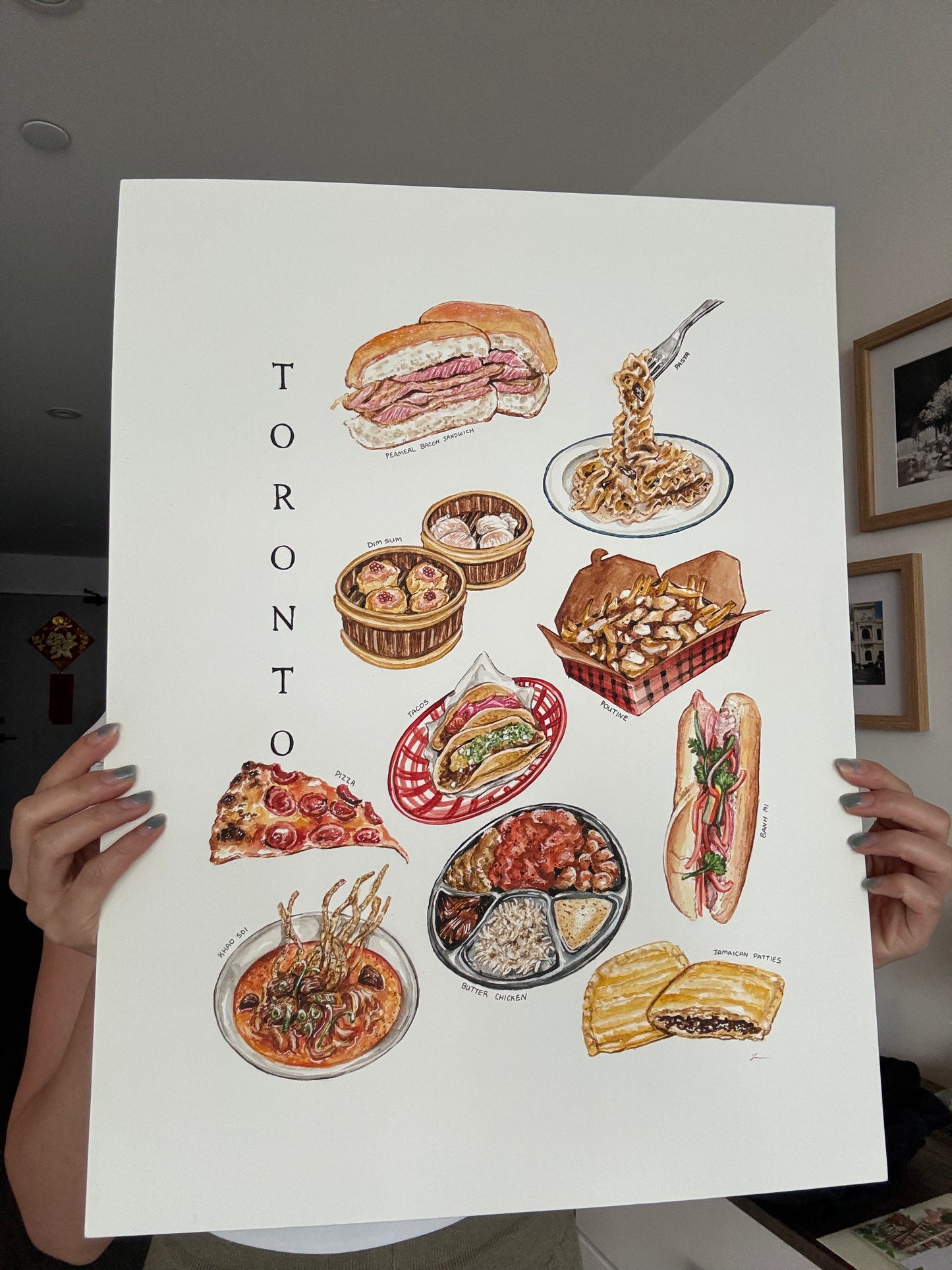 Toronto Food Collection Painting