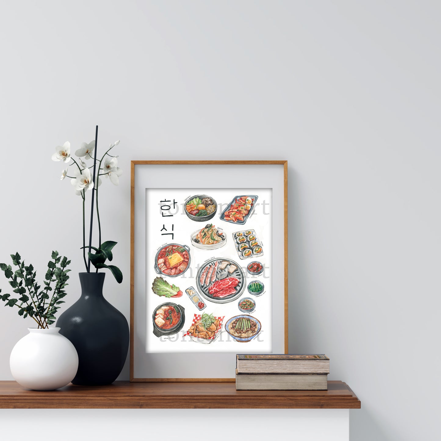 Korean Food Art Print