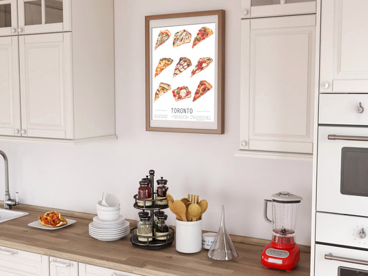Toronto Pizza Art Print