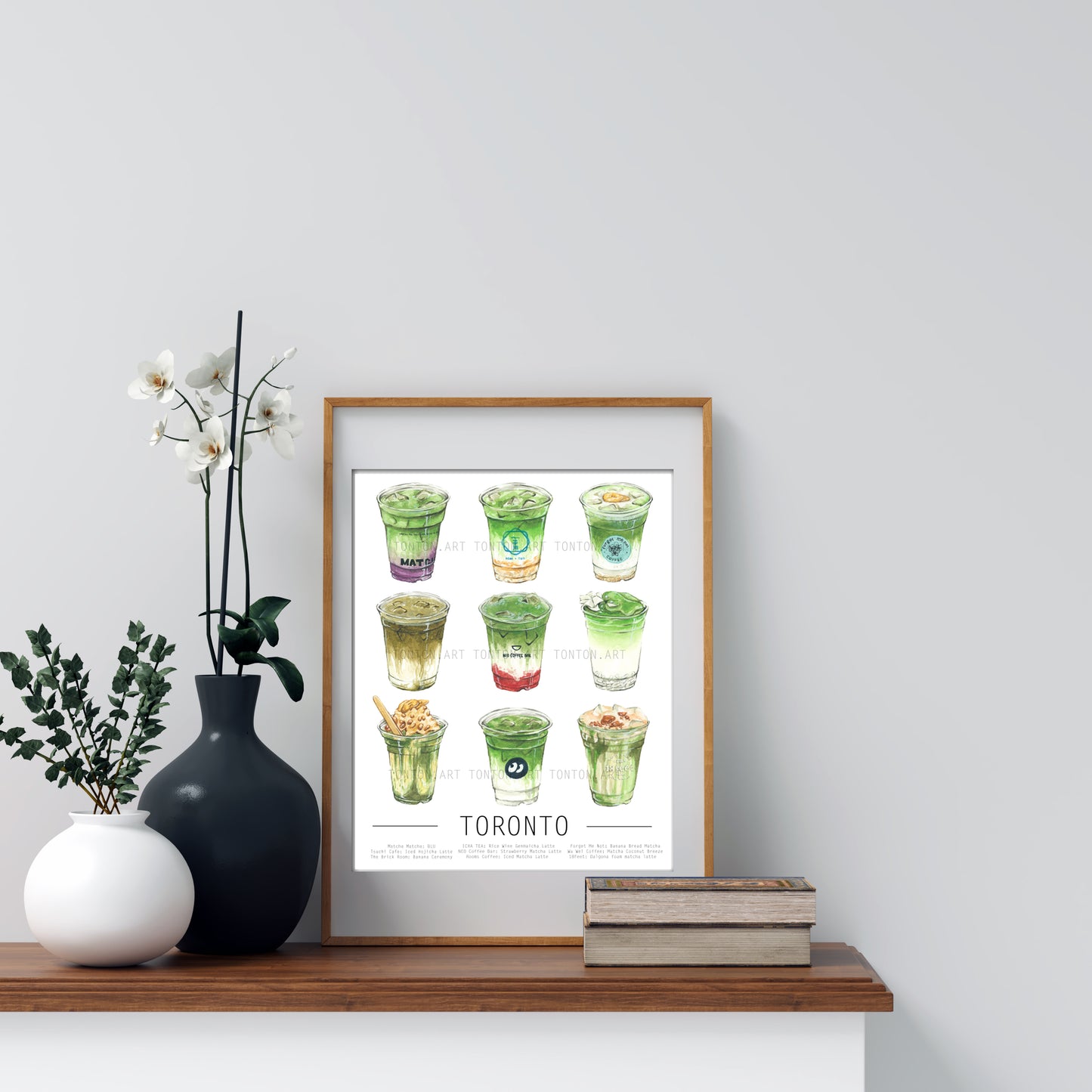 Toronto Matcha Art Print