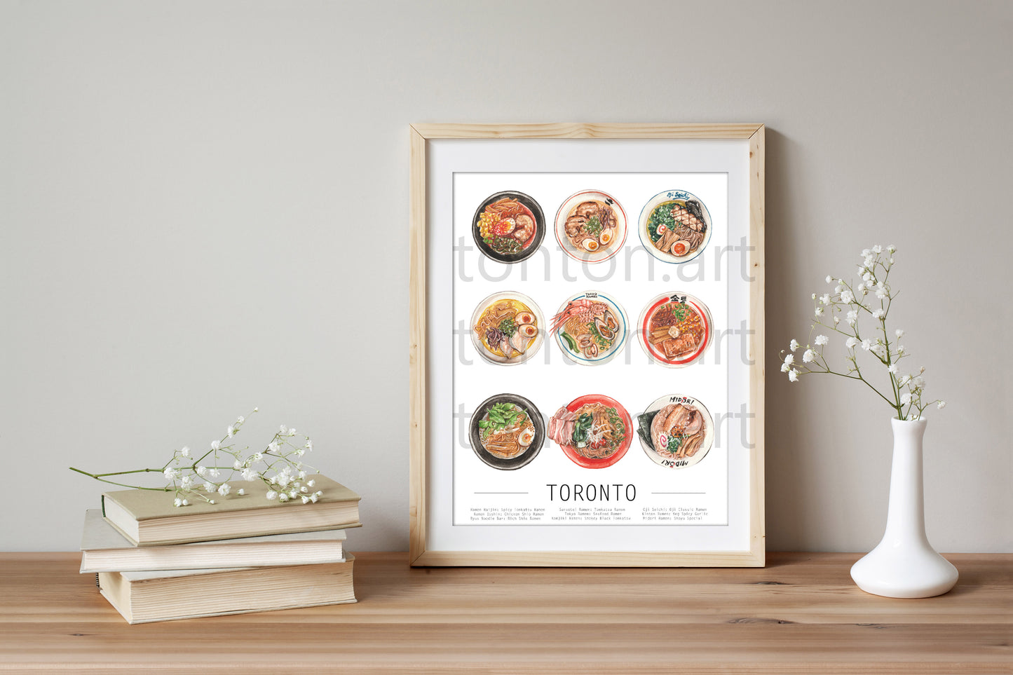 Toronto Ramen Art Print