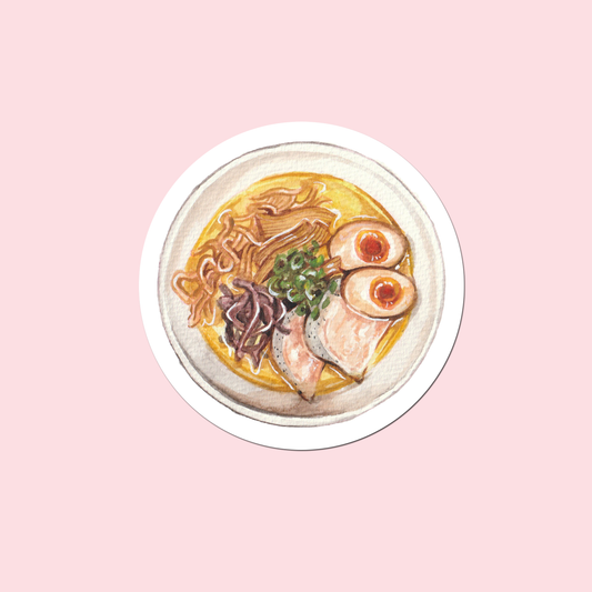 Chicken ramen Waterproof matte sticker