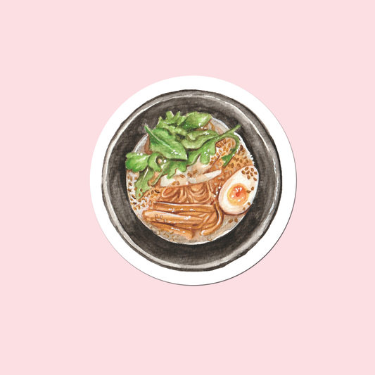 Tonkotsu ramen Waterproof matte sticker