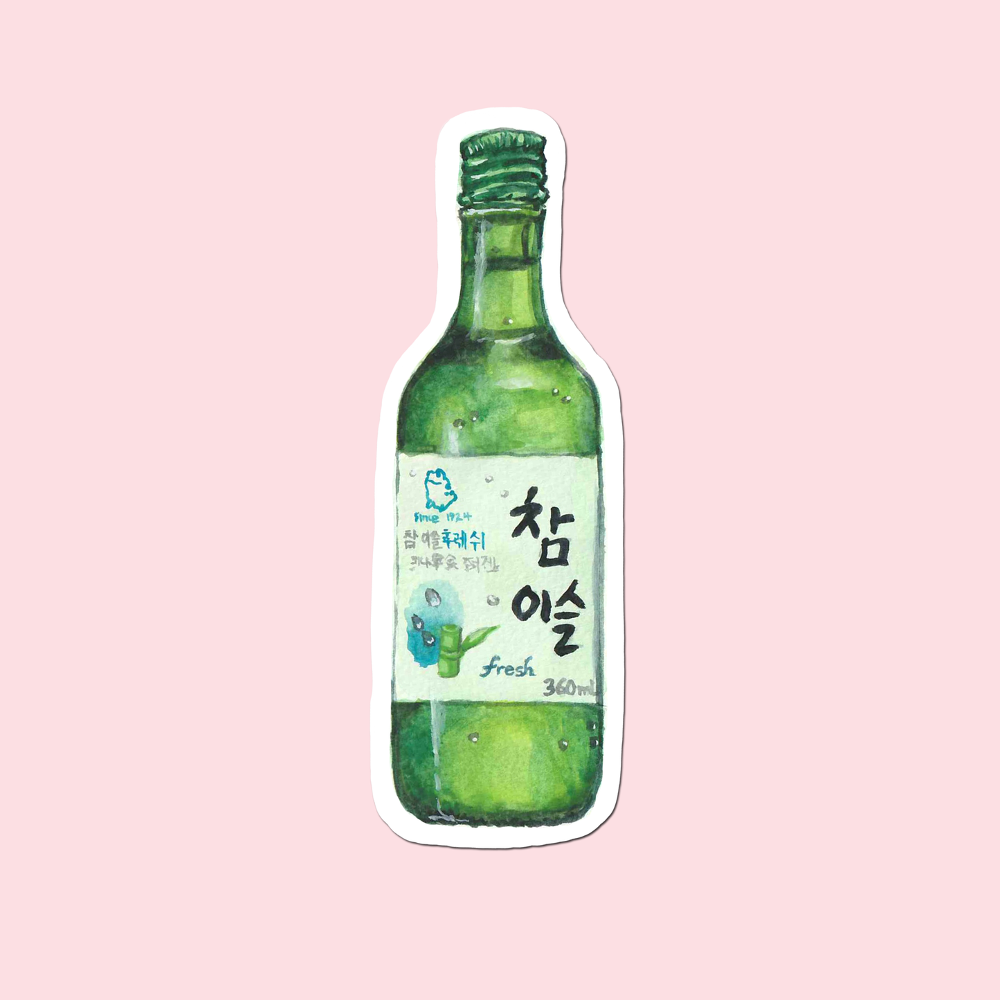 Soju Waterproof matte sticker