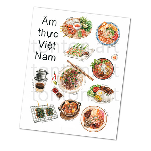 Vietnamese Dishes Art Print