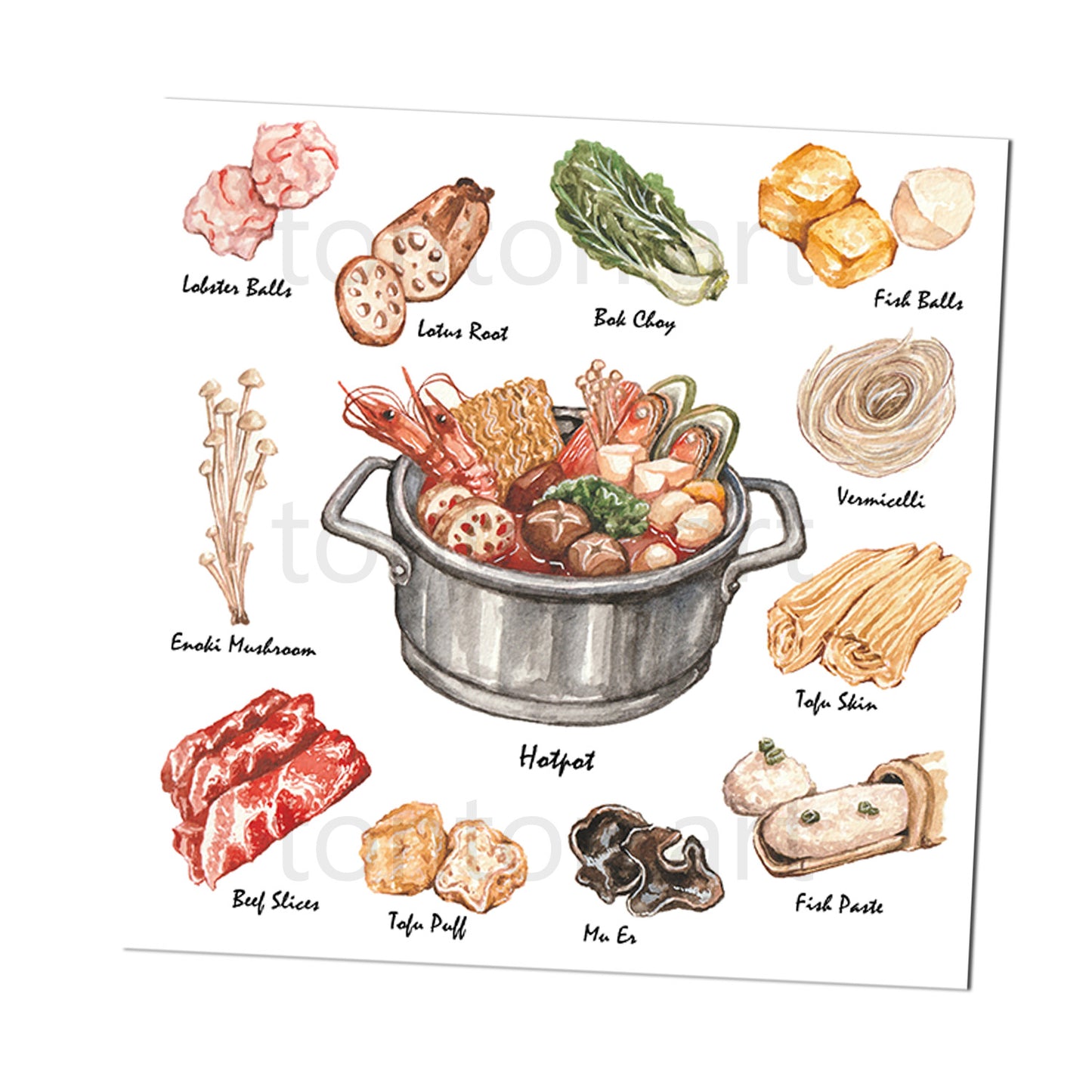 Hotpot Recipe Art Print