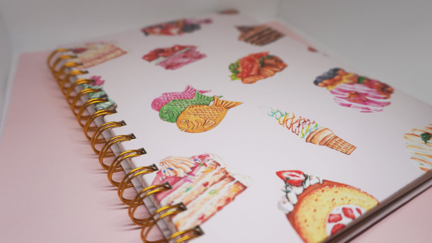 Foodie Desserts Notebook