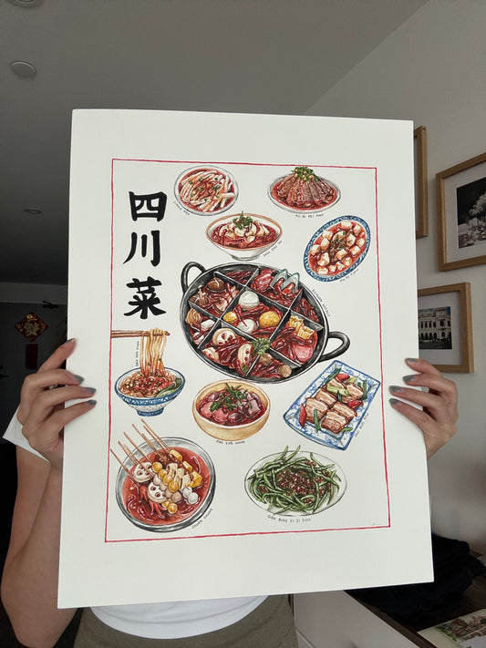 Sichuan Chinese Food Painting