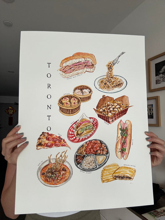 Toronto Food Collection Painting