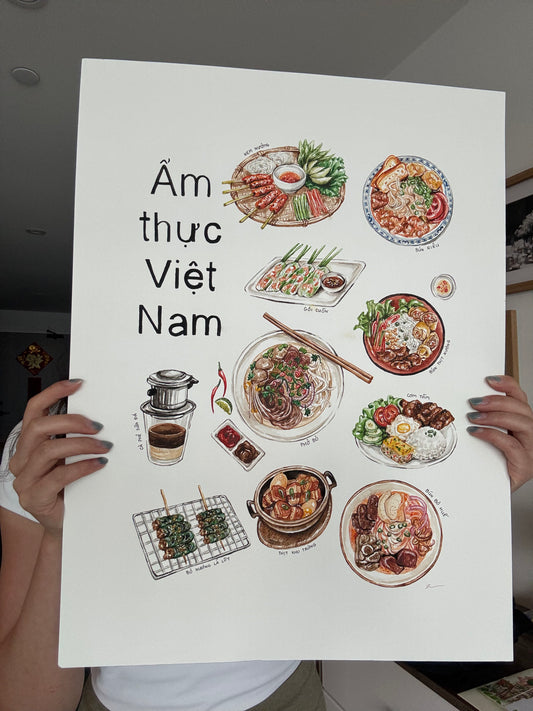 Vietnamese Food Collection Painting