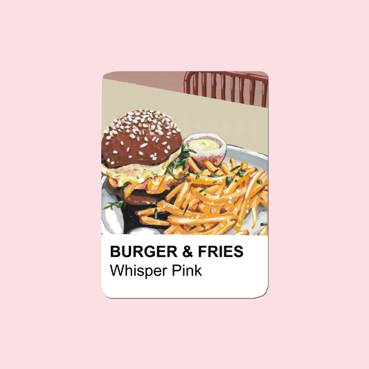 Burger & Fries Waterproof matte sticker