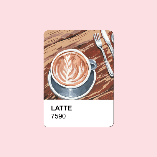 Latte Waterproof matte sticker