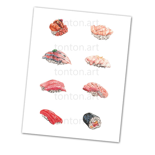 Omakase Sushi Art Print