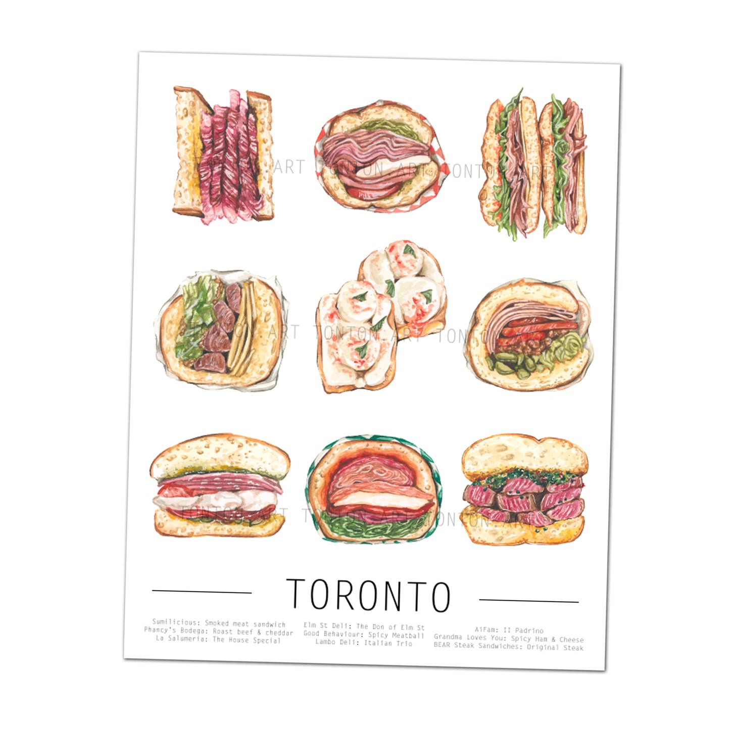 Toronto Sandwich Art Print
