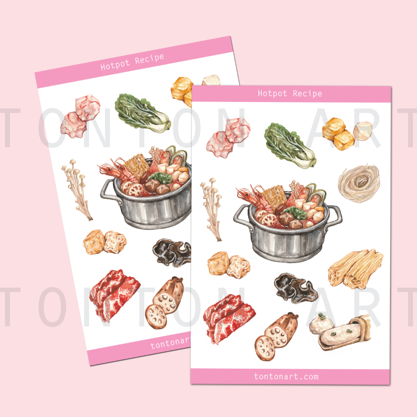 Hotpot Vinyl Sticker Sheet