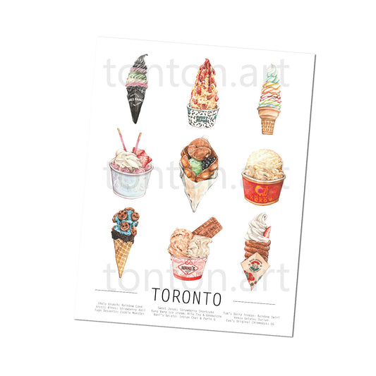 Toronto Ice Cream Art Print