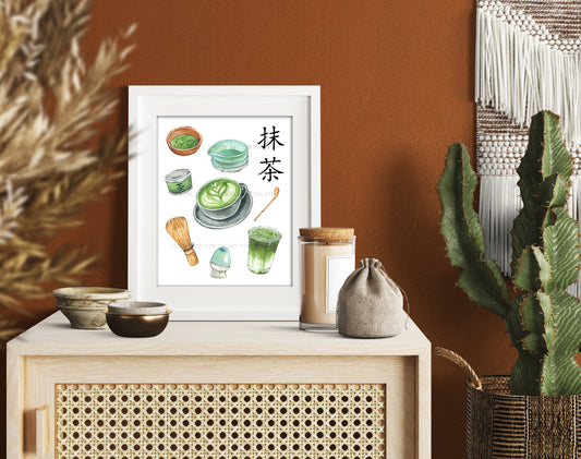 Matcha Art Print