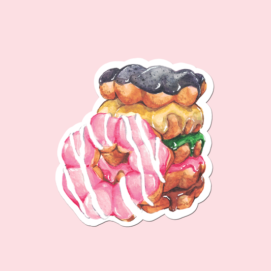 Mochi Donut Waterproof matte sticker