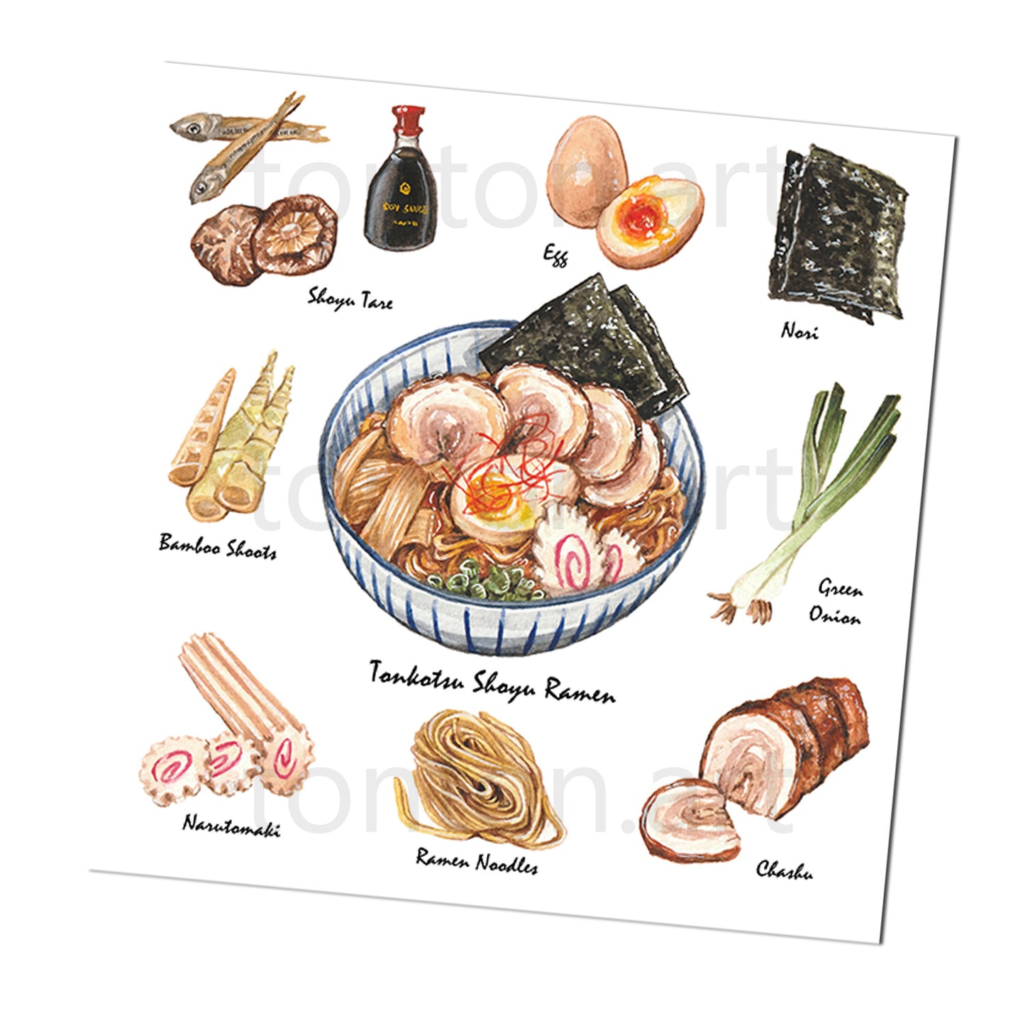 Ramen Recipe Art Print