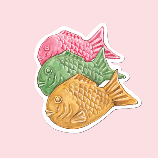 Taiyaki Waterproof matte sticker