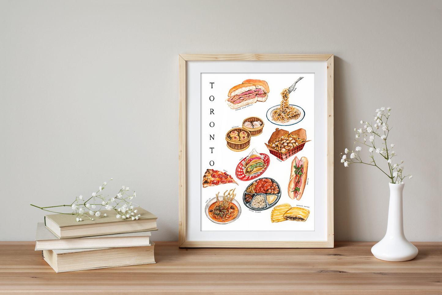 Toronto Food Collection art print